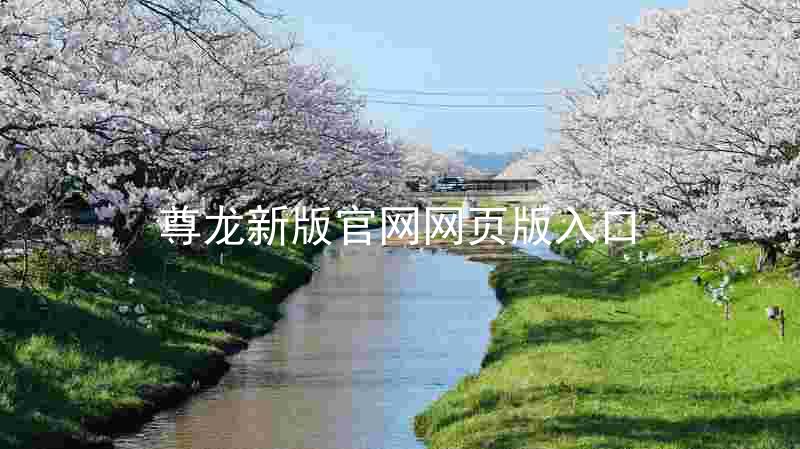 尊龙新版官网网页版入口