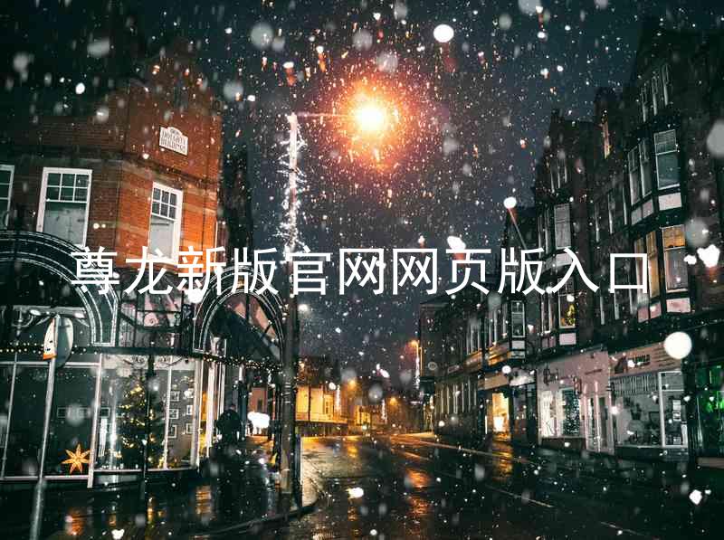 尊龙新版官网网页版入口